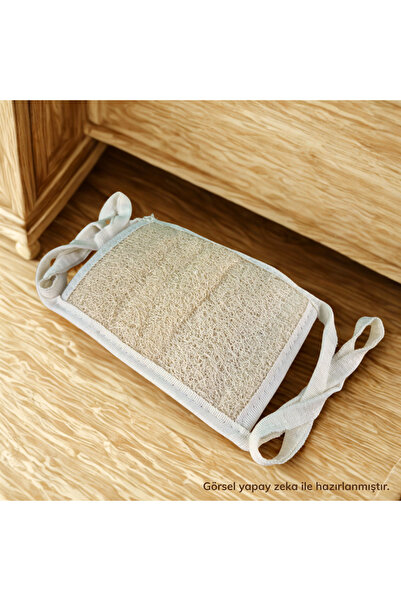 Natural & Handcrafted Body Loofah (Medium Square)|Doğal & El Yapımı Vücut Kabak Lifi (Orta Boy Kare)