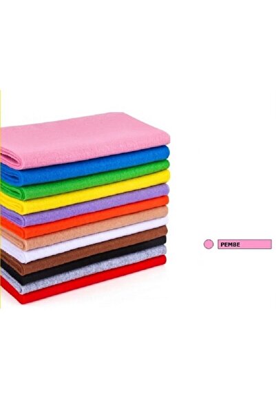 PEMBE 100x100 Cm ÖLÇÜLERİNDE İNCE 1MM RENKLİ HOBİ-AKTİVİTE METRELİK KEÇELER