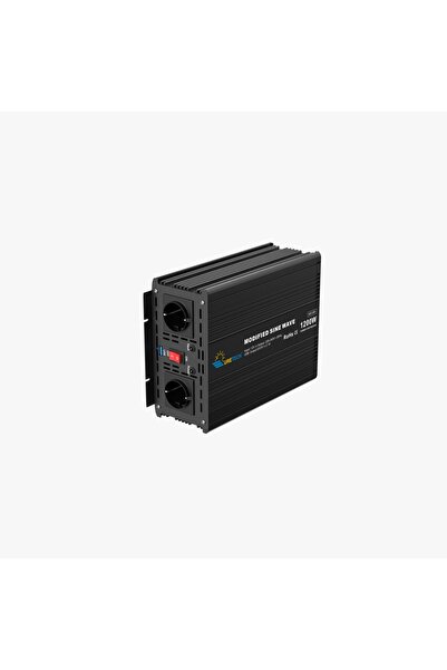 URETECH 1200 W Watt 12 V Volt Modifiye Sinüs İnverter 12Vdc-220Vac