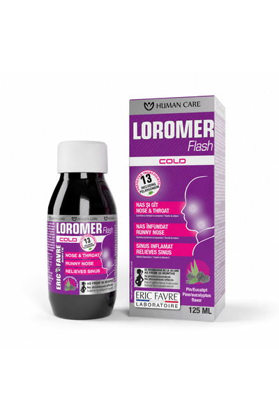 Human Care Loromer, sirop pentru imunitate și confort respirator, pentru feme...