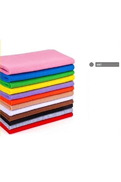 GRİ 100x100 Cm ÖLÇÜLERİNDE İNCE 1MM RENKLİ HOBİ-AKTİVİTE METRELİK KEÇELER