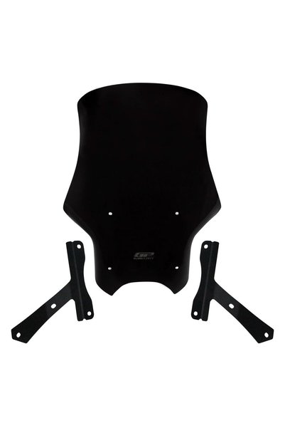 GP KOMPOZİT Hero X-Pulse 200 2020-2024 Uyumlu Tur Camı Siyah 49 cm