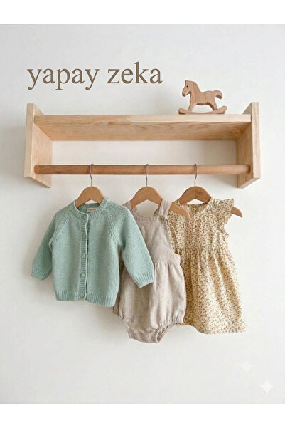mdmetadesign Montessori Tek Parça Duvar Rafı