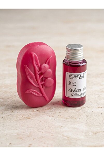 shop 1 adet Sabun Boyası veya Renklendirici - Pembe - 30 ML