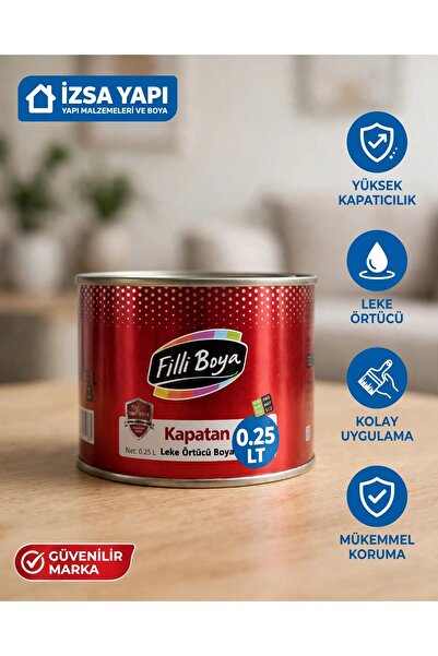 Filli Boya Kapatan LEKE KÜF İS ÖRTEN SENTETİK BOYA 0,25L