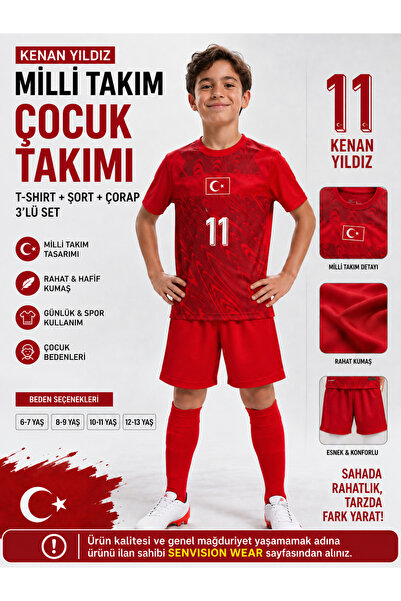 Genel Markalar KENAN YILDIZ MİLLİ TAKIM TÜRKİYE 3'LÜ FORMA SET