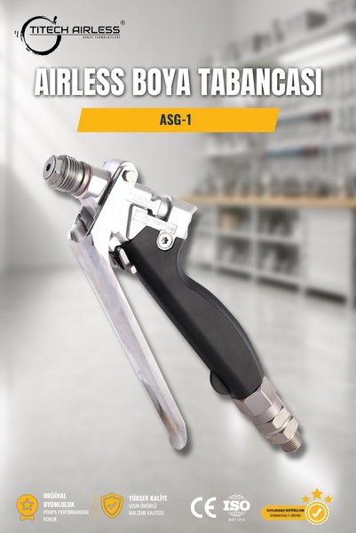 Titech Airless Sprey Teknolojileri Yoğun Bar Boya Tabancası-Siyah ASG-1