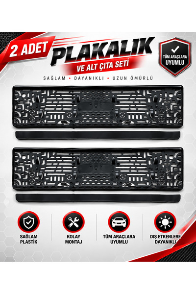 Halidi Araç Plakalığı - Oto Plakalık 2 Adet