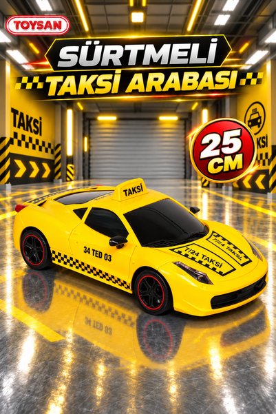 Toysan Sari Taksi Frictional Sport Car 25 cm 1 Piece