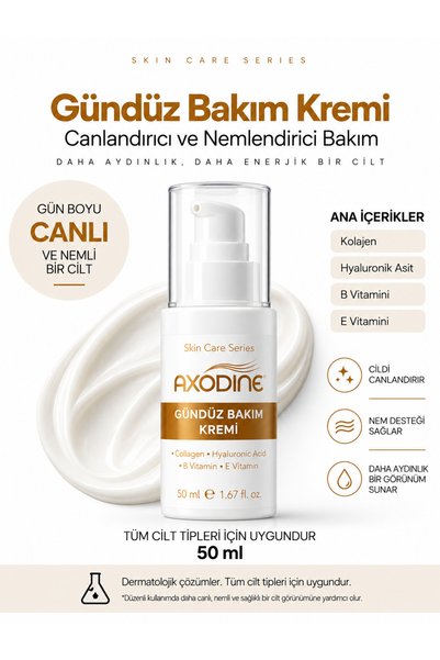 axodine Day Care Cream 50 ml - Revitalizing and Moisturizing