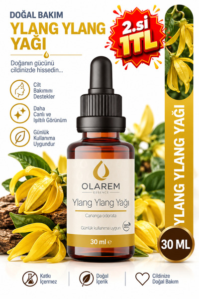 olarem essence Ylang Ylang Yağı (Cananga odorata) Uçucu Yağ 30 ml Damlalıklı ...