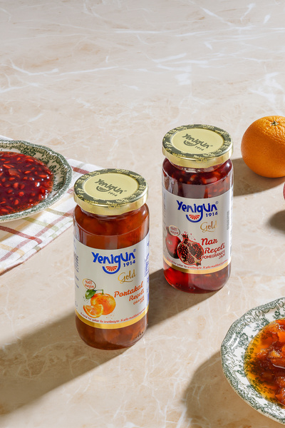 Yenigün Gold Seri Nar & Portakal Reçeli İkili Set %65 Meyve - 2 x 290 gr