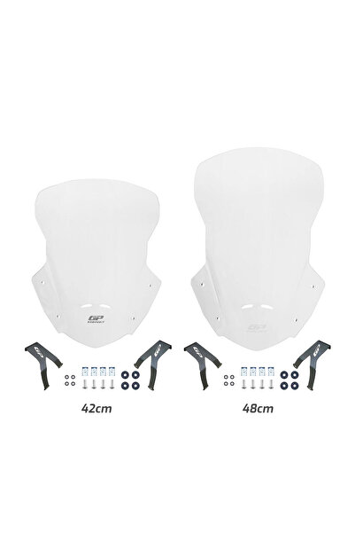 Honda CRF250L / CRF300L 2013-2020 Uyumlu Tur Camı Şeffaf 42 cm