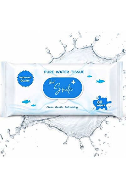 SMILE Pure Water Tissues 80's Wipes Pack of 1