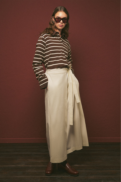 Manuka Skirt Looking Pants Ecru