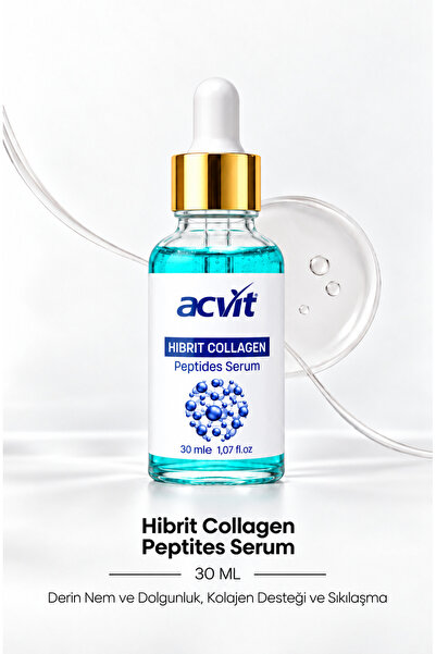 Acvit Hibrit Collagen Peptites Serum 30 ML | Derin Nem ve Dolgunluk, Kolajen ...