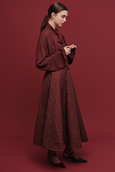 Manuka QUILTED WIDE EREK BORDEAUX