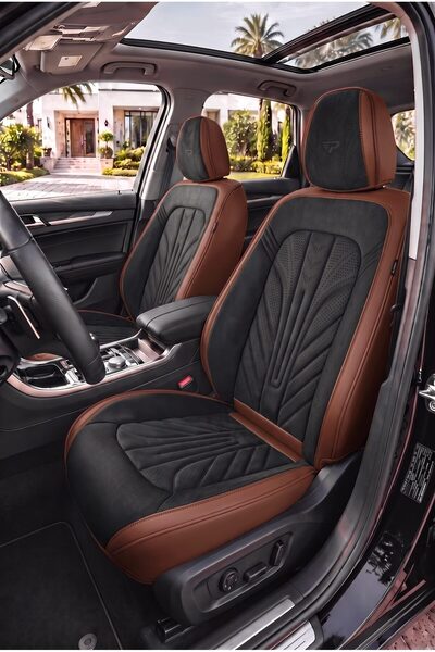 Panda Kılıf PANDA PREMIUM VERONA SERİSİ KADİFE VE DERİ KUMAŞ OTO KOLTUK KILIF...