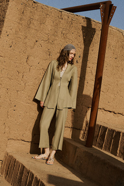 Manuka Linen Classic Pants Stone
