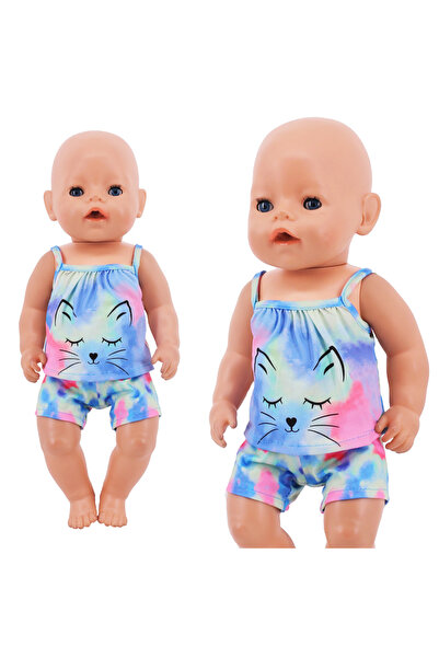 Choice Excluding Doll xm697 T-shirt+ Shorts For 43cm Baby Reborn Doll Accesso...