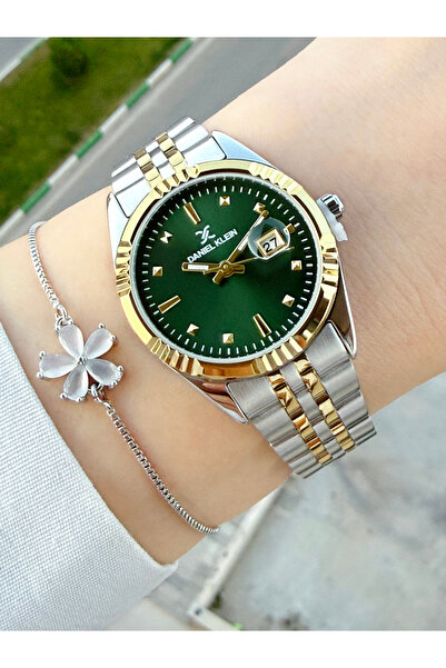 Daniel Klein Kadranı Yeşil 32 mm Takvimli Kadın Kol Saati