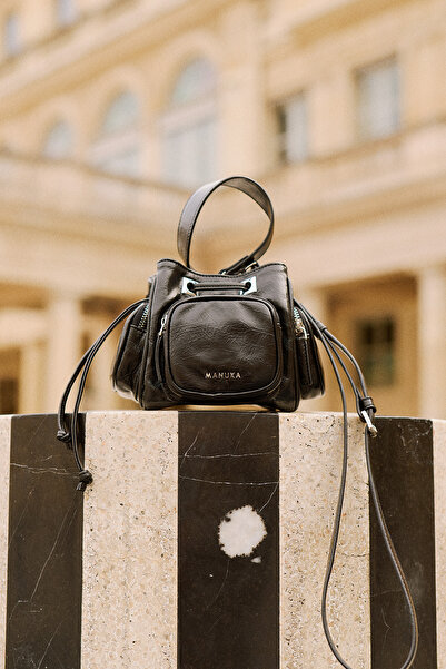 Manuka Minka Multi-Pocket Bag Black