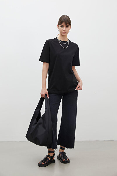 Manuka SHORT SLEEVE FIT COTTON T-SHIRT BLACK