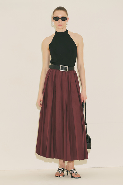 Manuka Zeya Piecewise Skirt Burgundy