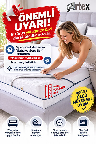 Artex Zippered Mattress Cover 180X200 Protector Zippered Cover Special Produc...