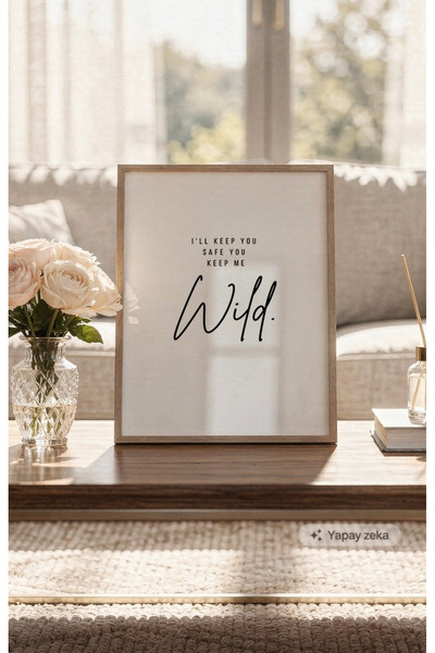 40x50 cm Naturel Meşe Poster ve Sanat Baskısı Çerçevesi | El Yapımı Ahşap Çerçeve