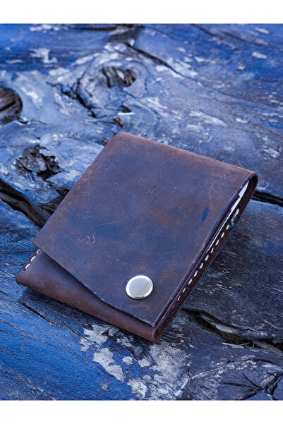 GERMANICIA LEATHER CRAFT Erkek Deri Cüzdan [Kişileştirme] Hakiki Deri Minimal...
