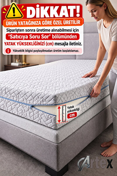 Artex Fermuarlı Yatak Kılıfı 120x200 Koruyucusu %100 Pamuklu Kılıf Özel Üreti...
