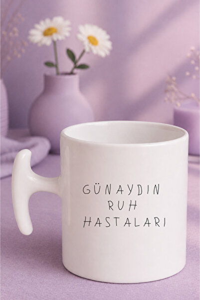 Witchy Co Günaydın Ruh Hastaları Yazılı Komik Kupa Bardak - ( 1 adet )