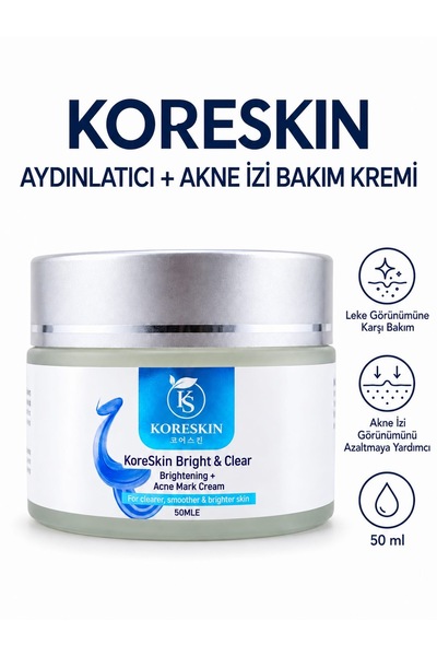 Koreskin Skin Whitening Brightening Anti-Blemish Cream Tranexamic Acid, Niaci...