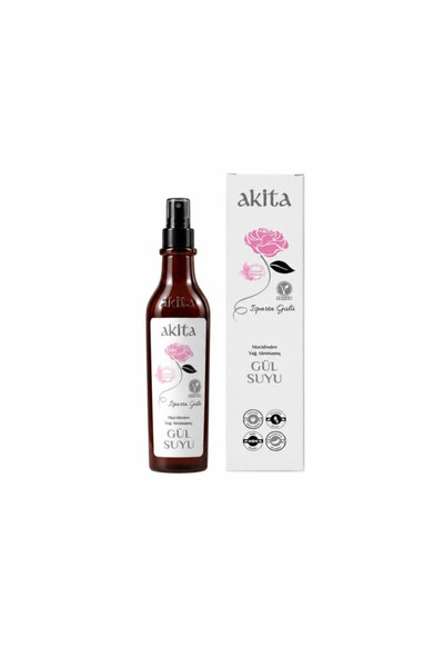 Akita Doğal Yağı Alınmamış Gül Suyu 250 mL