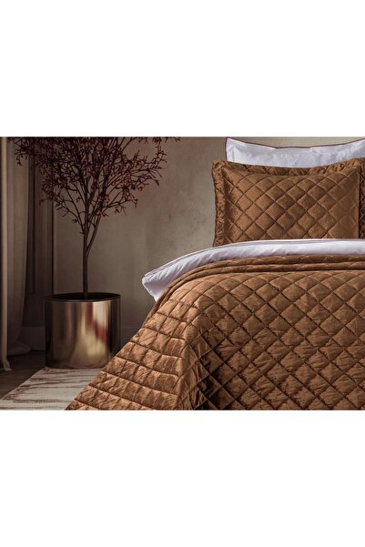 Doqu Home Luxury Yatak Örtüsü Imperial Çift Kişilik - Bakır