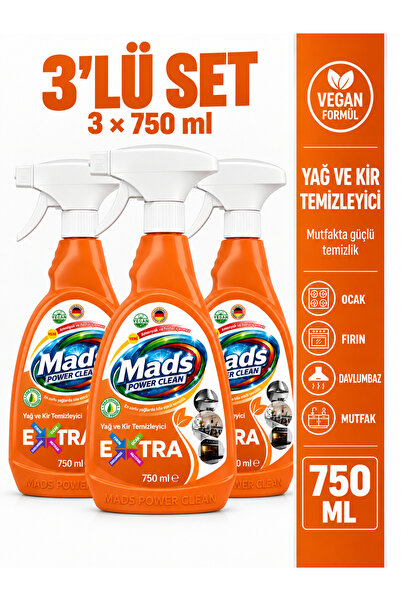 Yağ Kir ve Kireç Çözücü 750 Ml 3 adet