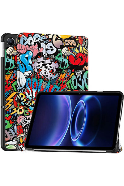 OEM Θήκη Βιβλίο Τριπλής Αναδίπλωσης Xiaomi Redmi Pad 2 9.7 Pad 2 Se Γκράφιτι