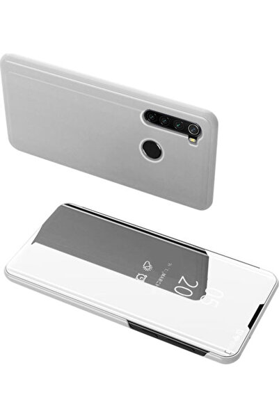 OEM Θήκη Book Πλαστική Ασημί (Redmi Note 8)