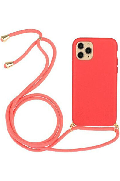 OEM Θήκη Πλάτης Σιλικόνης με Λουράκι Κόκκινο (iPhone 11 Pro Max) Κωδικός: 101...