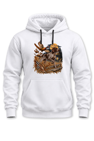 The Baski Hanorac unisex cu glugă cu imprimeu German Shorthaired Pointer Av D...