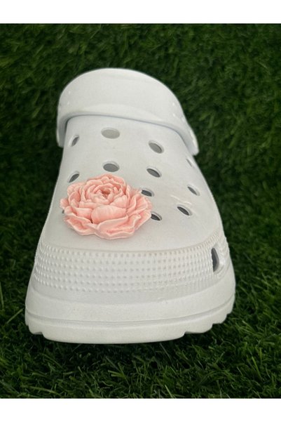 YuccaCo Accessorize Your Life Rose Flower Slipper Ornament/Rose Slipper Charm/3D Floral Jibbitz