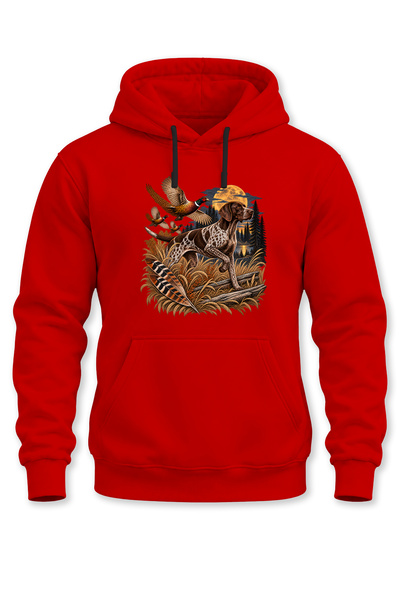 The Baski Hanorac unisex cu glugă cu imprimeu German Shorthaired Pointer Av D...