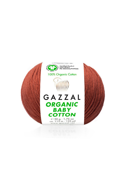 Gazzal Organic Baby Cotton 10 Pack Organic Cotton Yarn 500 Gr Col 445