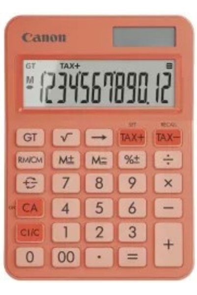 Canon Calculator de birou, LS-125KB OR, Portocaliu, LCD cu 12 cifre, iluminar...