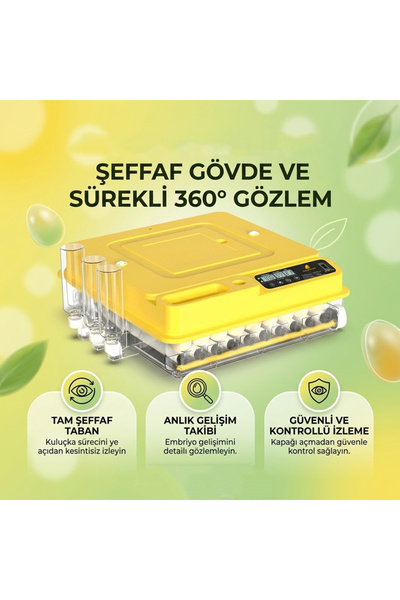 Altın Kuluçka 48'li Kuluçka Makinesi (Tam Otomatik Tasarım)