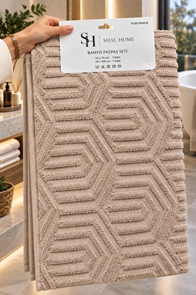 SHAL HOME 100% Cotton 2-Piece Bathroom Set