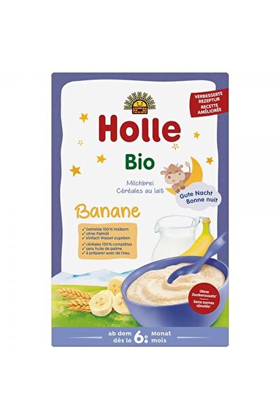 Holle Κουάκερ γάλακτος και μπανάνας για παιδιά +6 μηνών 250 γραμμάρια