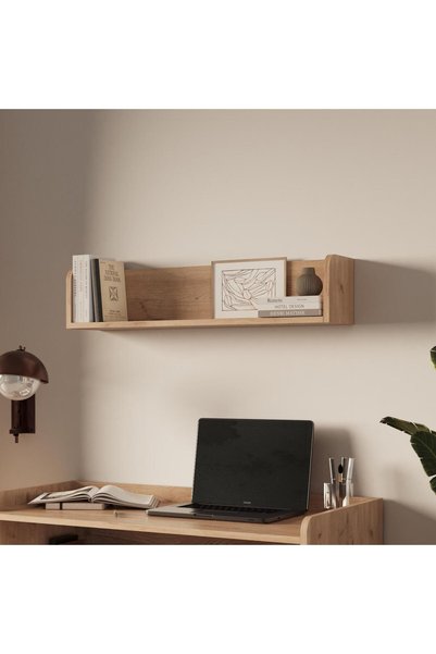 Bimossa X2150 Daffy Duvar Rafı Sepet - 94 cm Geniş, 24 cm Derin ve Yuvarlatıl...