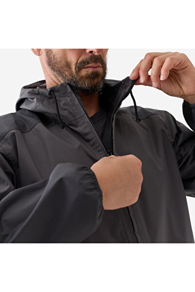 Decathlon Solognac Erkek Avcı Yağmurluğu - Gri - Avcılık ve Doğa Gözlemi - 100